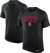 FANATICS Men's Fanatics Black New Jersey Devils Authentic Pro Rink Tech T-Shirt