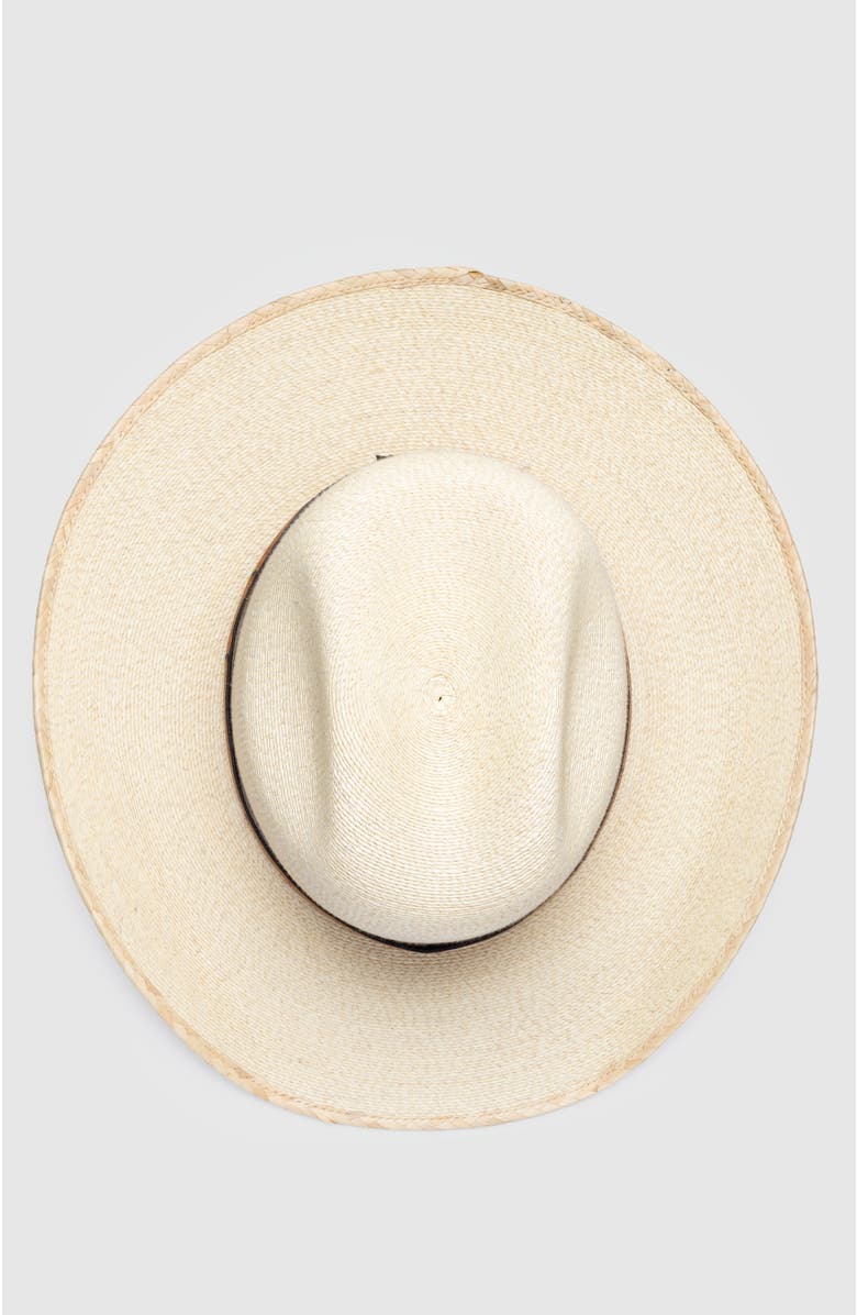 Manela Lumina  Handwoven Straw Sun Hat - Bohemian Summer Cowboy Hat, Alternate, color, Natural / Ochre