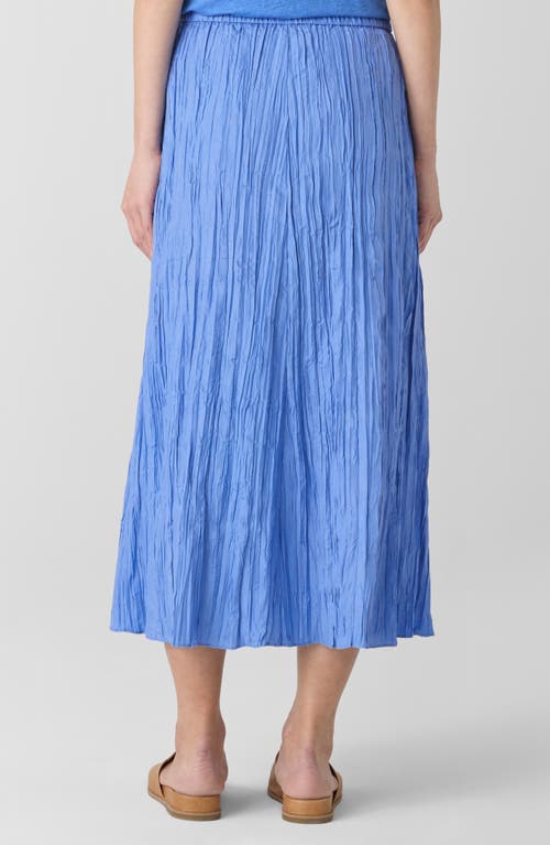 Eileen Fisher Crinkled Silk Midi Skirt In Ultma