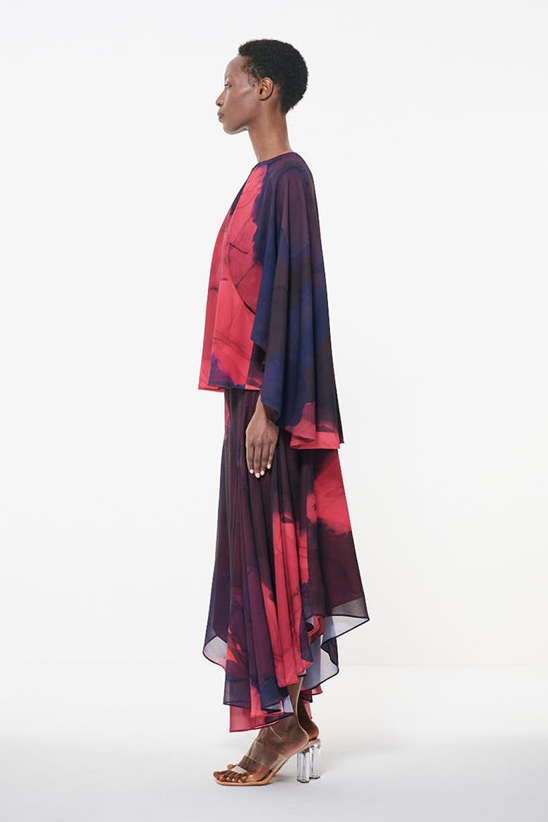 Paneled Printed Skirt, Alternate, color, Multicolor