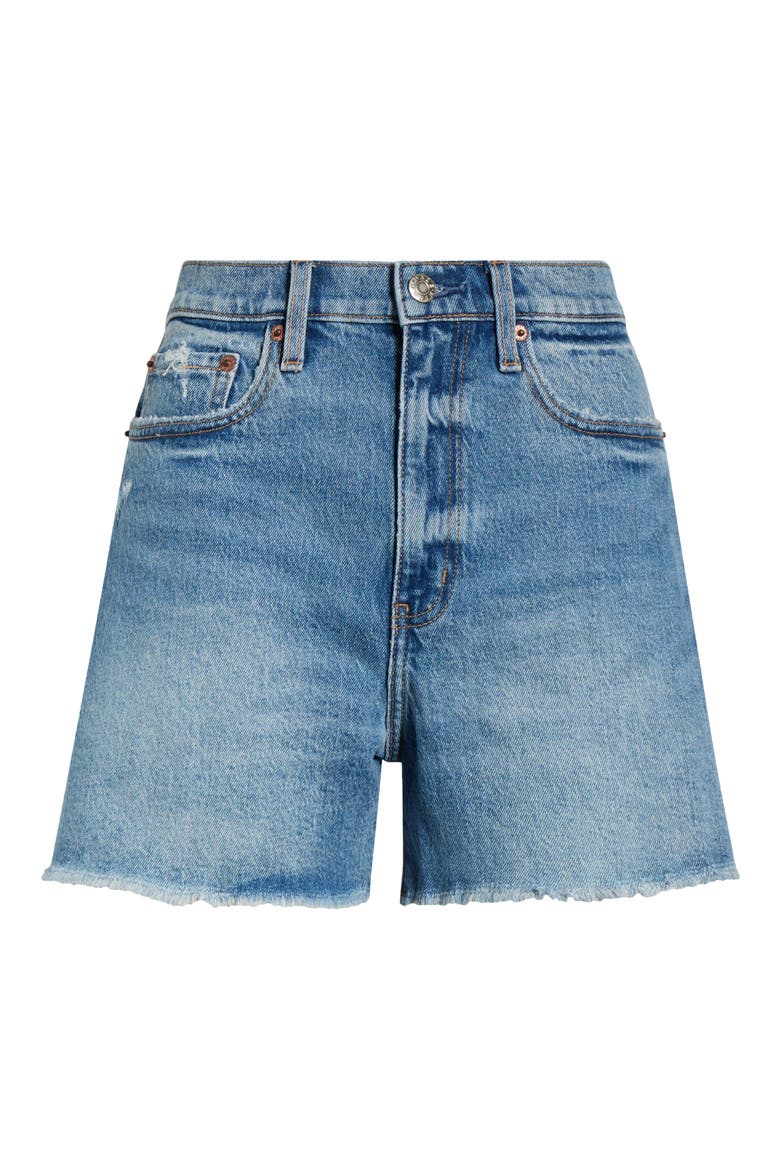 The Knockout High Waist Denim Shorts, Alternate, color, ALTER EGO