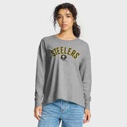FANATICS Women's Fanatics Heather Gray Pittsburgh Steelers Hometown Legacy Long Sleeve T-Shirt