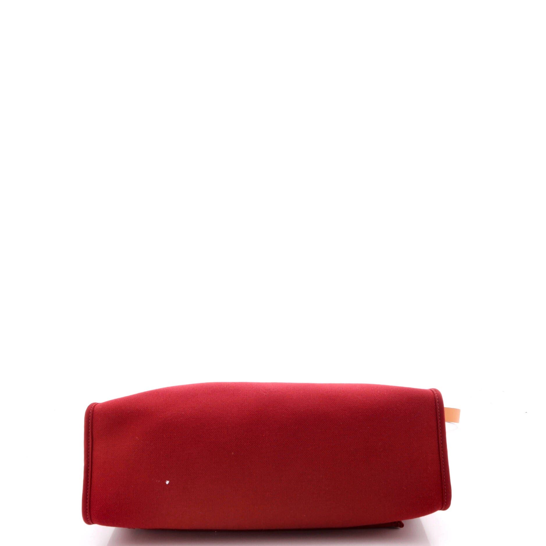 Herbag Zip Leather and Toile 31, Alternate, color, Red