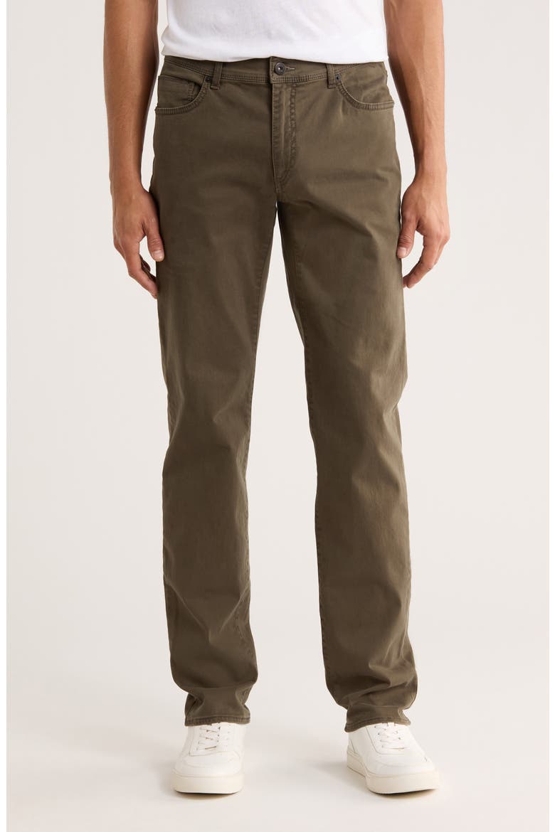 Cadiz Marathon Cotton Stretch Twill Straight Leg Pants, Main, color, KHAKI