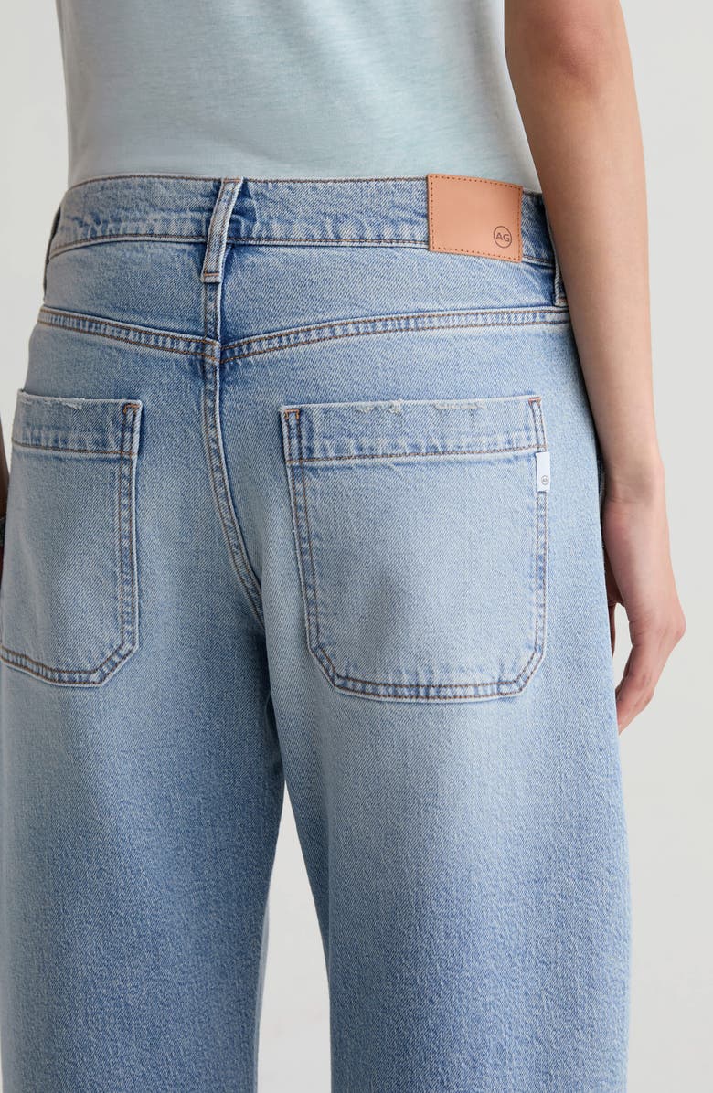 AG Mercer Cuffed High Waist Barrel Jeans, Alternate, color, Highway 29