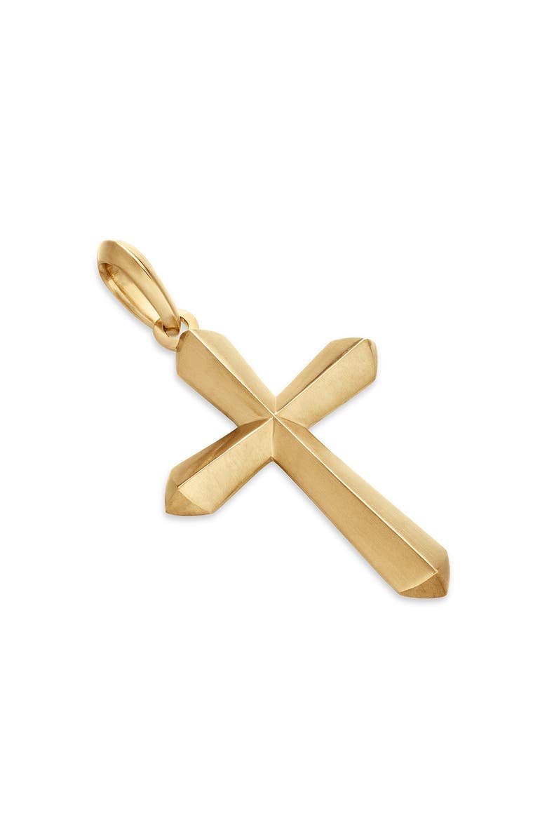 David Yurman Roman XL Cross Amulet in 18K Yellow Gold, Alternate, color,