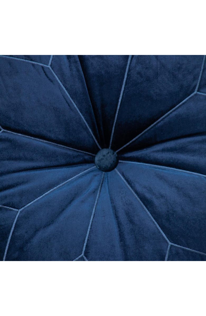 PARKLAND COLLECTION Dorte Transitional Navy Floor Pillow, Alternate, color, Navy