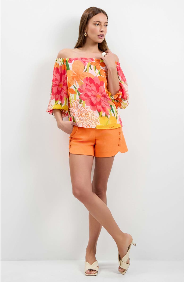 Trina Turk Vittoria Off-Shoulder Top, Alternate, color, Como