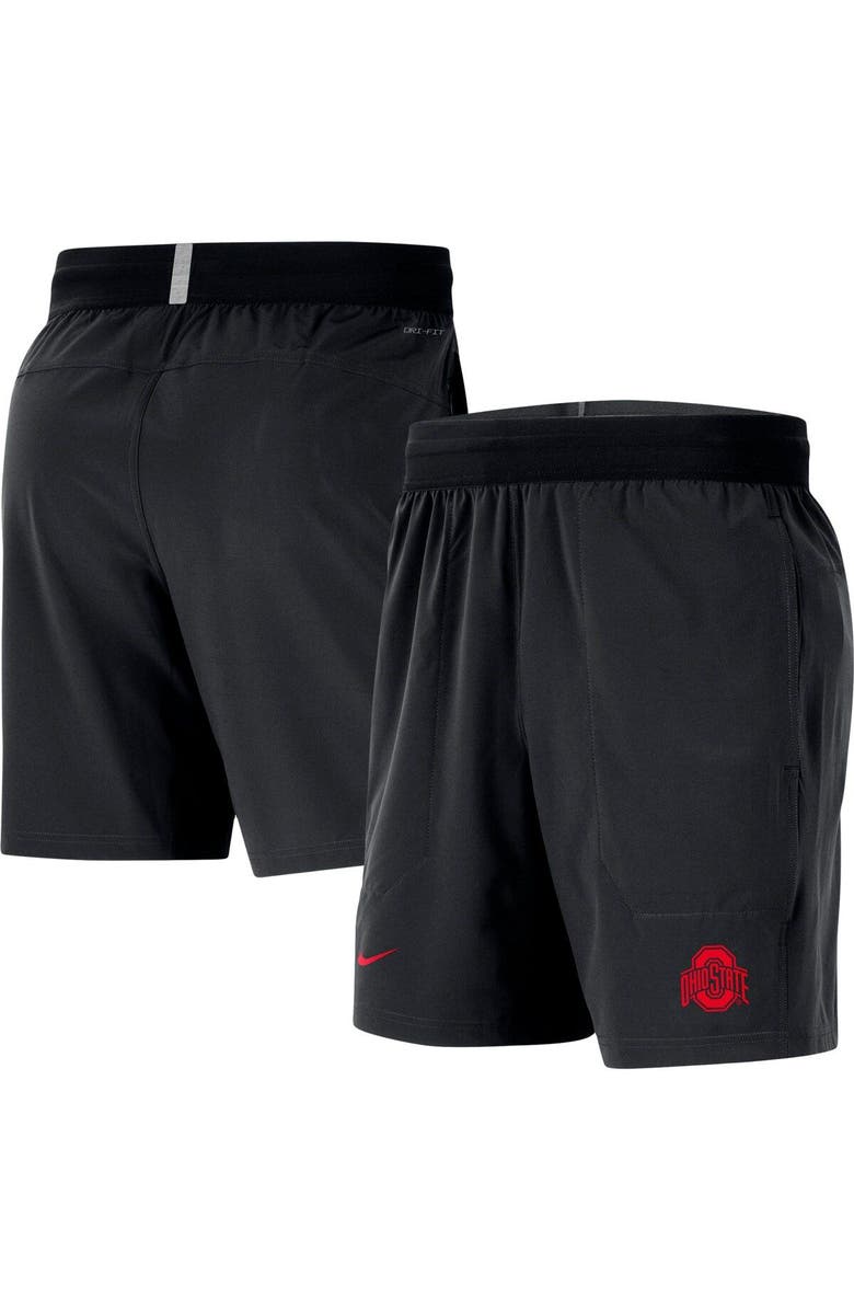 Nike Men's Nike  Black Ohio State Buckeyes Player Performance Shorts, Main, color, 