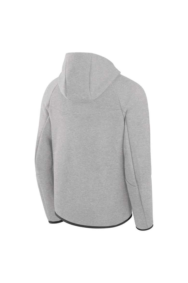Men's Nike Heather Gray New England Patriots Tech Fleece Raglan Full-Zip Windrunner Hoodie, Alternate, color, Heather Gray