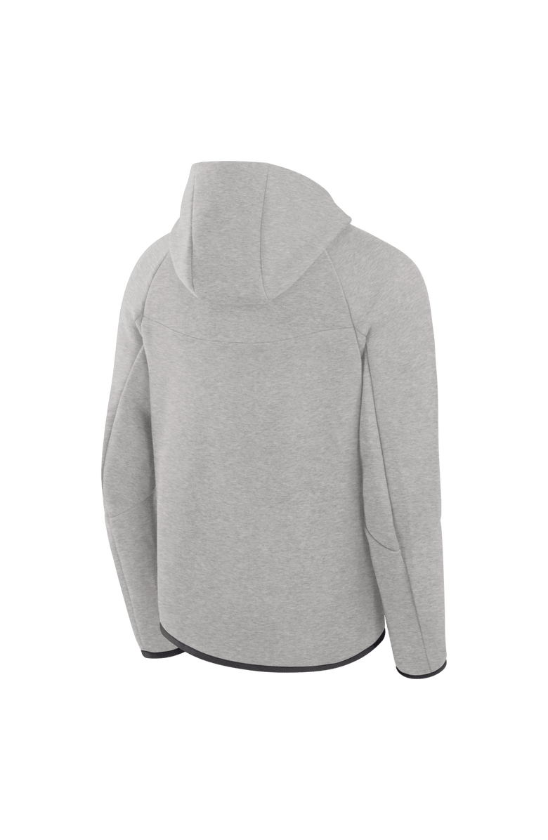 Nike Men's Nike Heather Gray New England Patriots Tech Fleece Raglan Full-Zip Windrunner Hoodie, Alternate, color, Heather Gray
