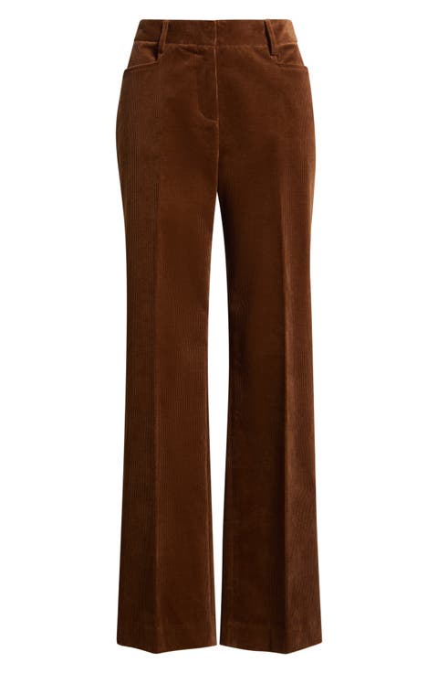 Corduroy Flare Leg Pants