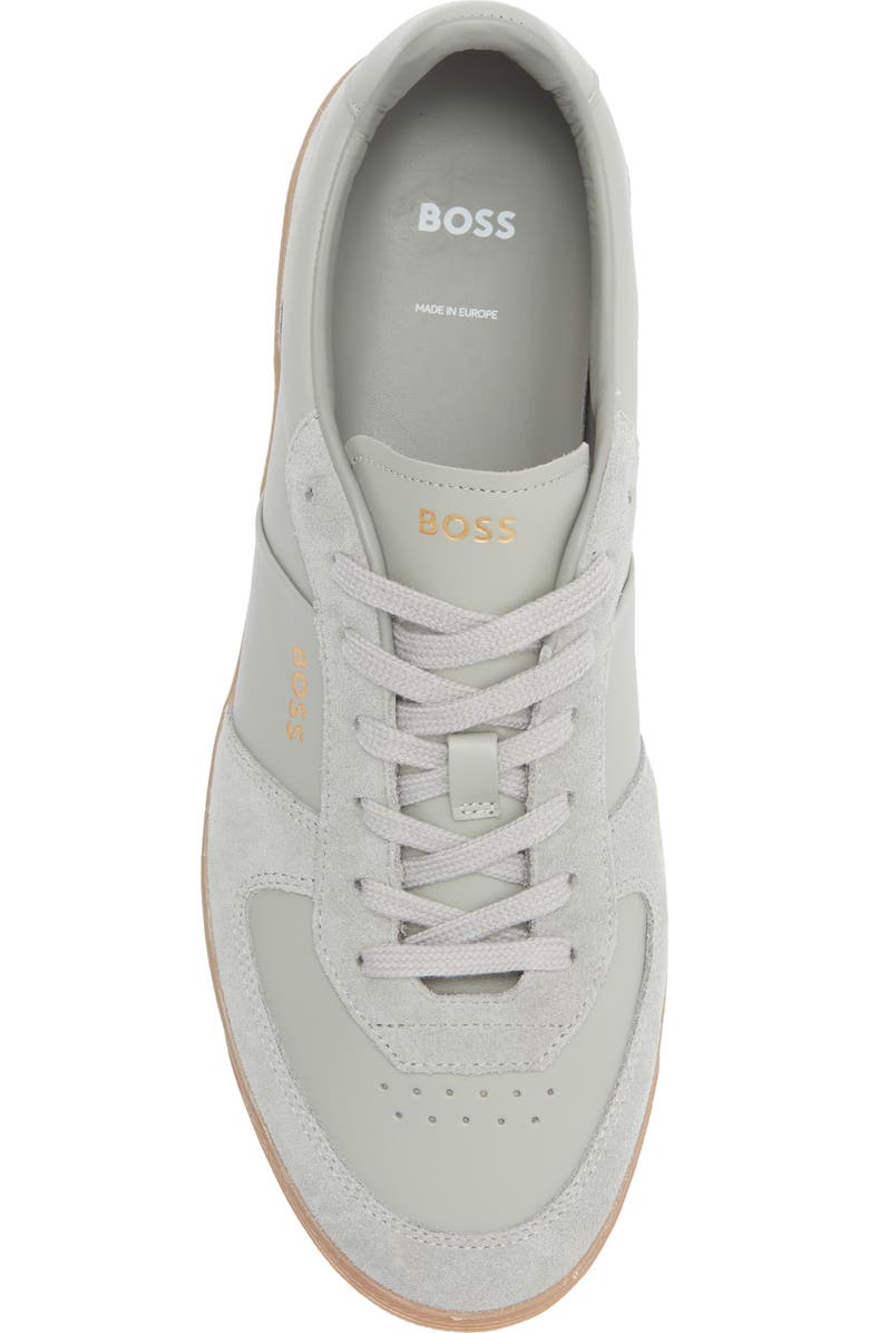 BOSS Brandon Tennis Sneaker, Alternate, color, Medium Grey