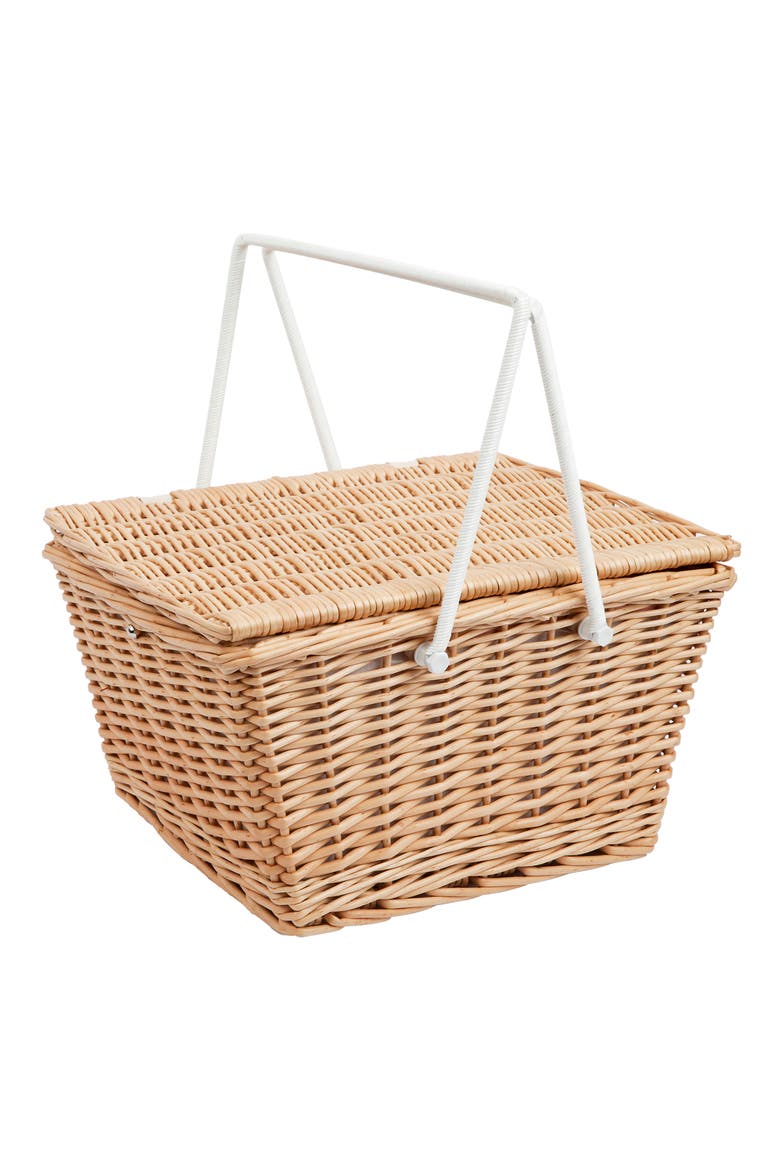 Eco Small Picnic Basket, Main, color, CALL OF THE WILD - PEACHY PINK