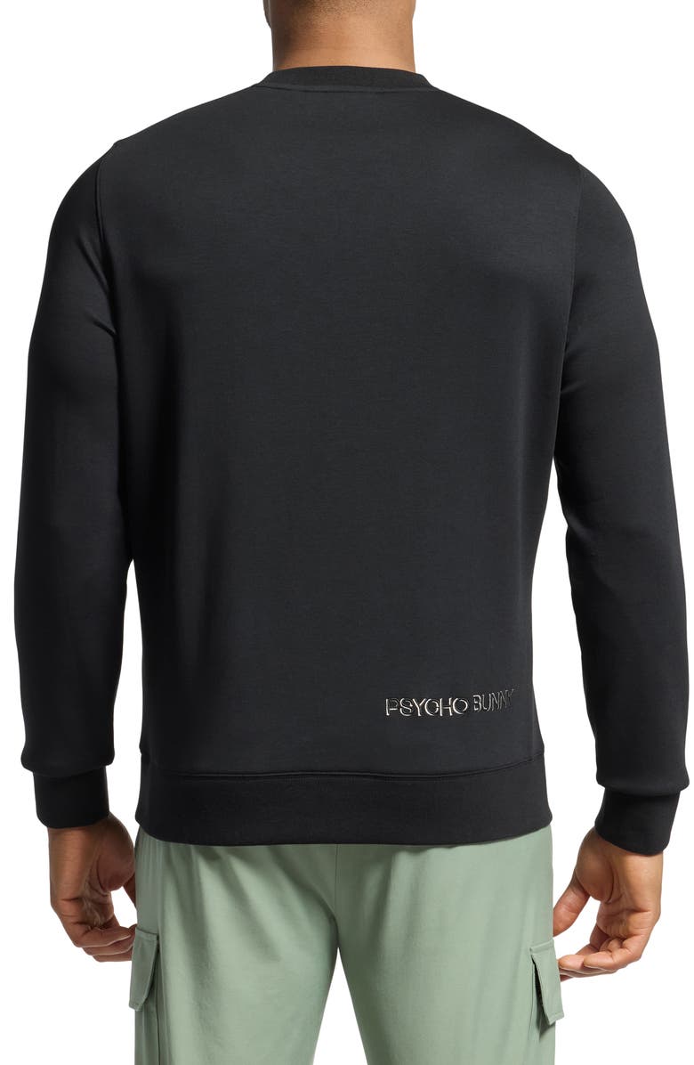 Psycho Bunny Melbourne Embroidered Cotton & Modal Blend Crewneck Sweatshirt, Alternate, color, 