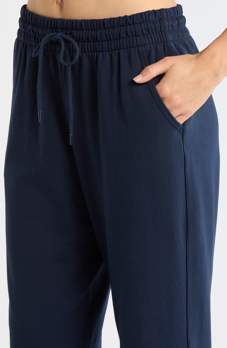 Zella Tempo Terry Ankle Pants, Alternate, color, Navy Sapphire