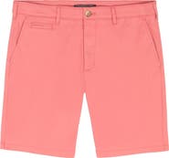 Robert Graham Brightside Flat Front Stretch Cotton Chino Shorts