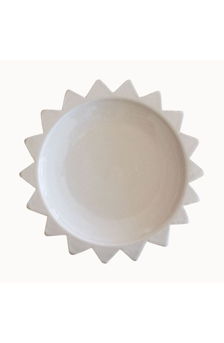 Apartment F Ceramic Sun Plate, Main, color, Bone - Medium