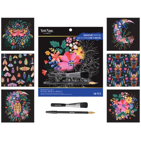Mystical Scratch Art Paper Pad 12 Designs