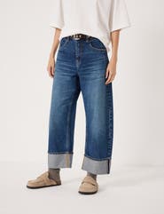 Hush Faith Turn Up Barrel Leg Jeans