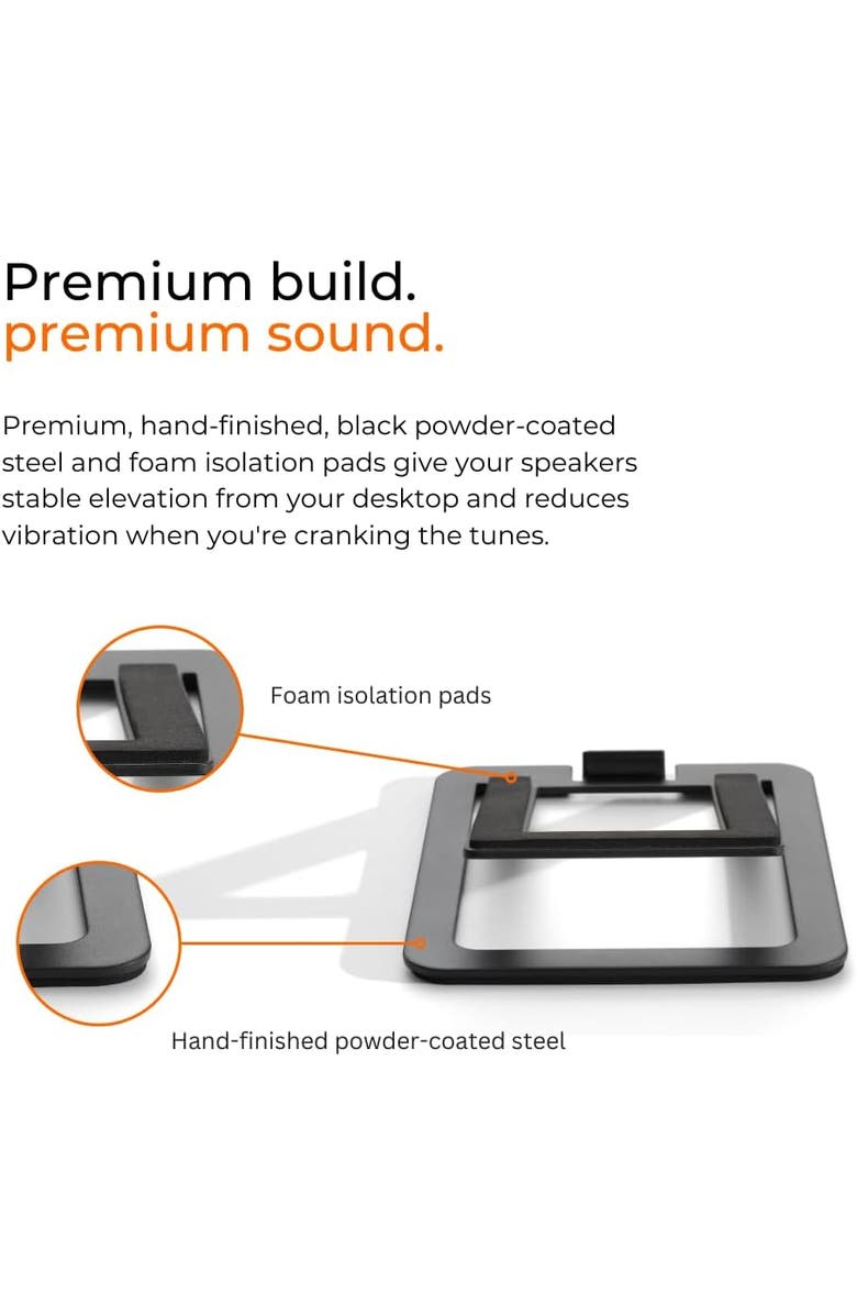 Audioengine DS2M Desktop Stands, Alternate, color, Black