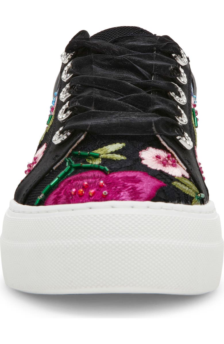 Betsey Johnson Jayla Platform Sneaker, Alternate, color, Black Multi Floral