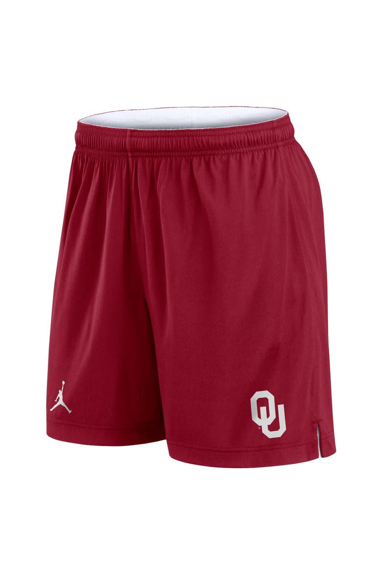 Men's Jordan Brand White/Crimson Oklahoma Sooners Primetime Reversible Shorts, Alternate, color, White