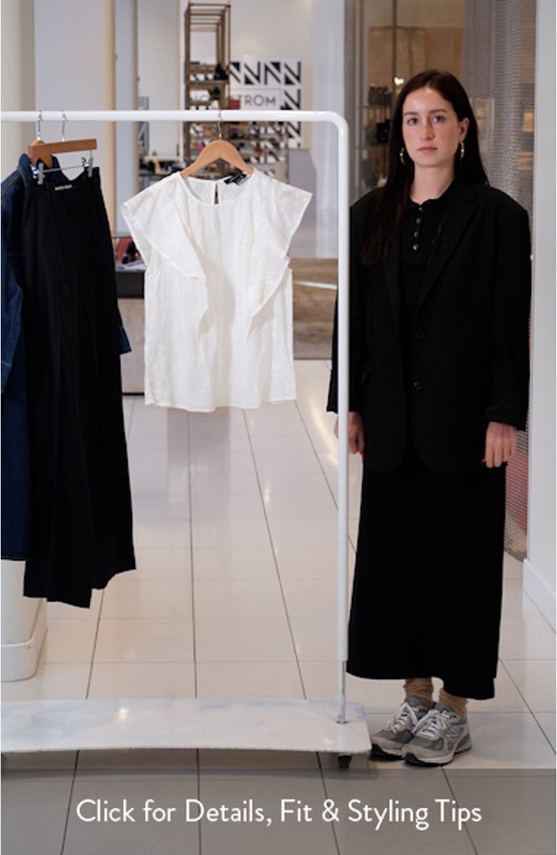 Smitten Ruffle Sleeve Embroidered Top, sales video thumbnail