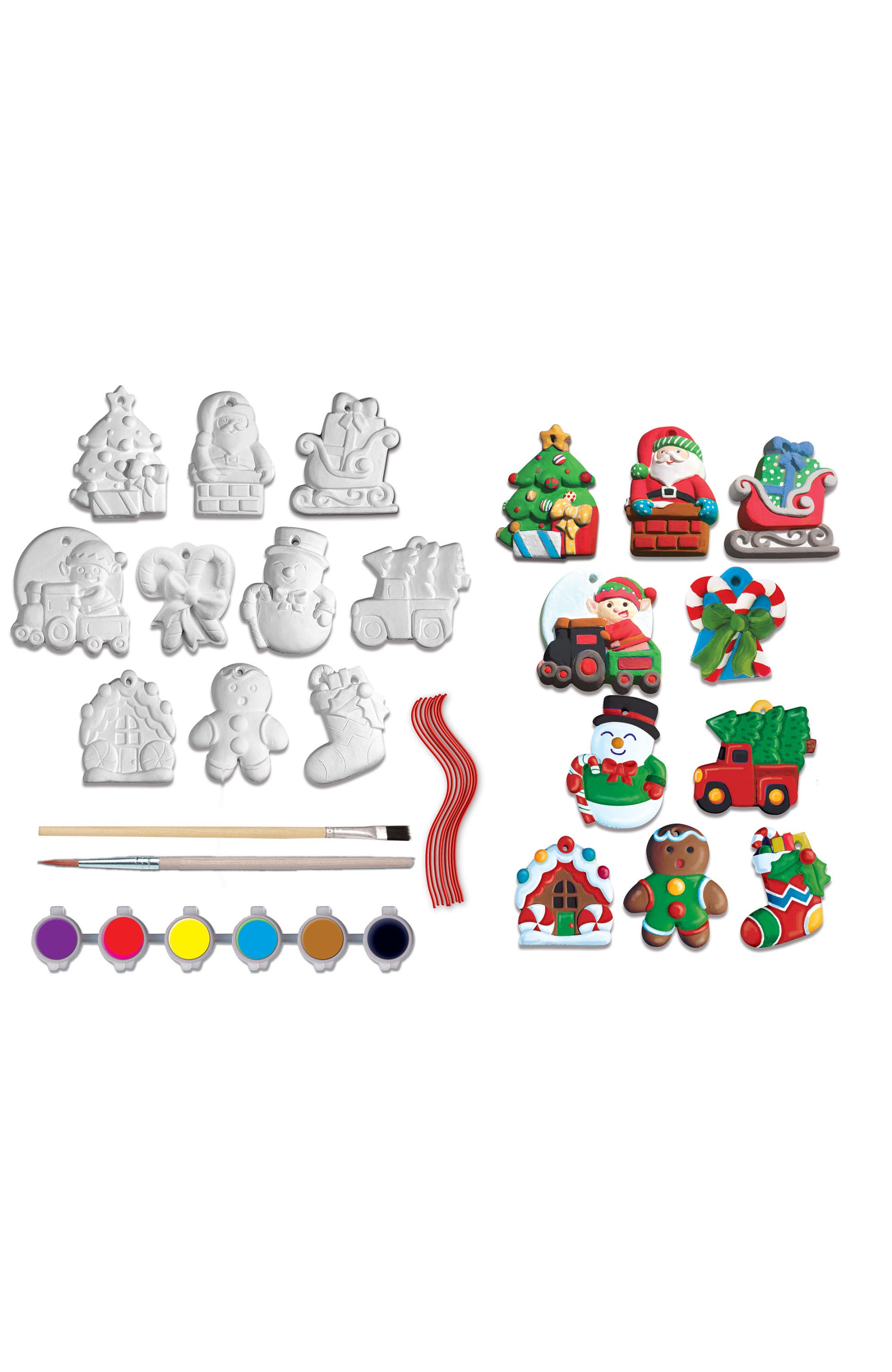 Works of Ahhh... Ornaments 10-Pack Plaster Paint Set | Nordstrom