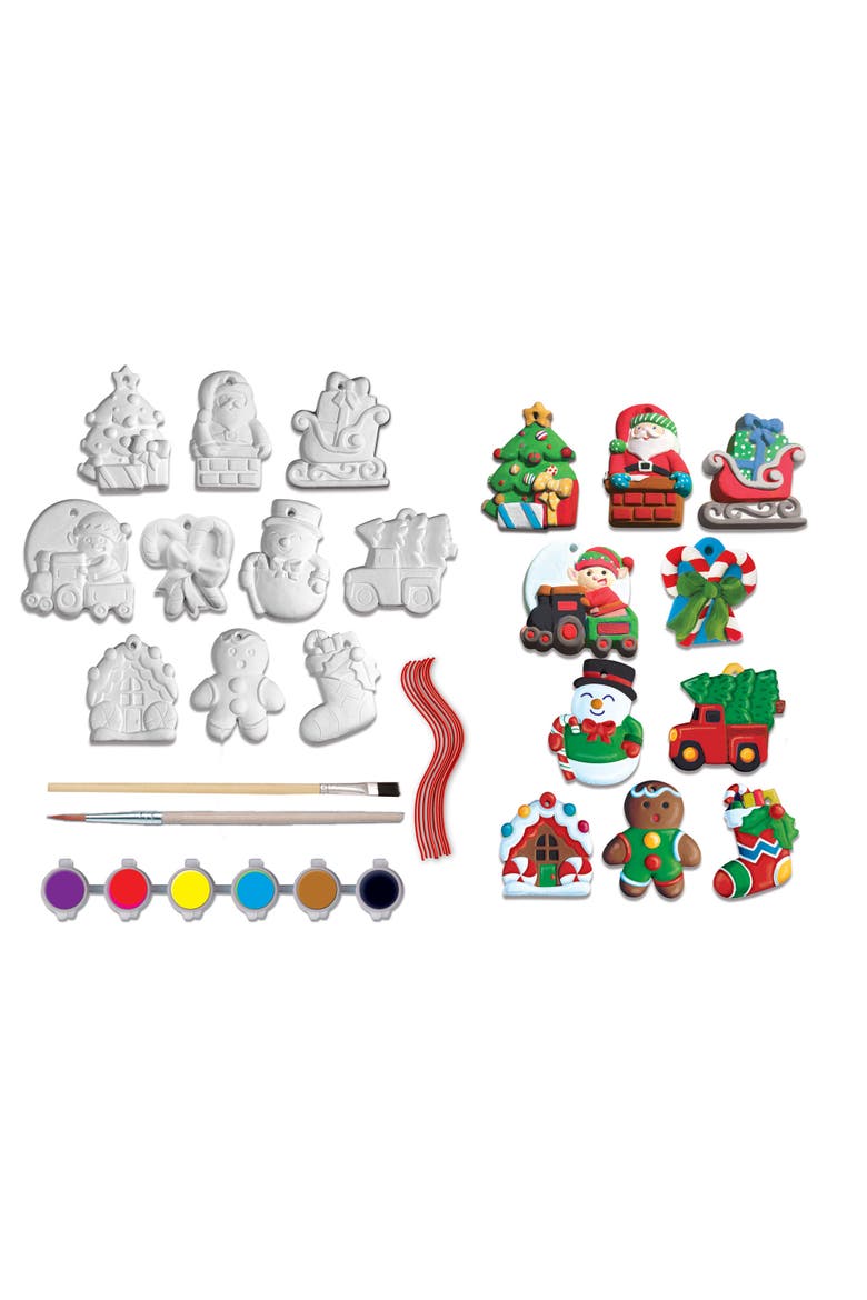 Ornaments 10-Pack Plaster Paint Set, Alternate, color, Multicolor