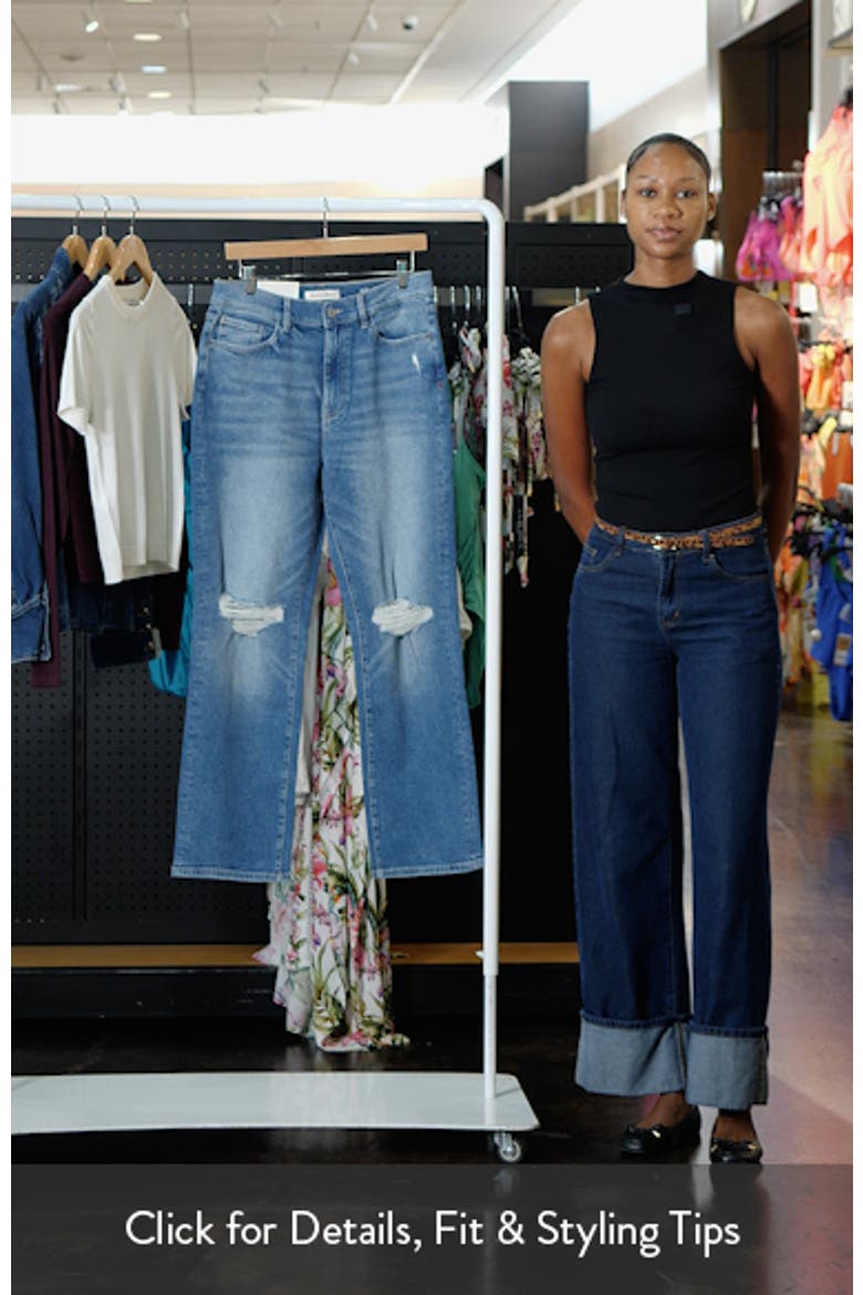ASE Ripped High Waist Straight Leg Jeans video