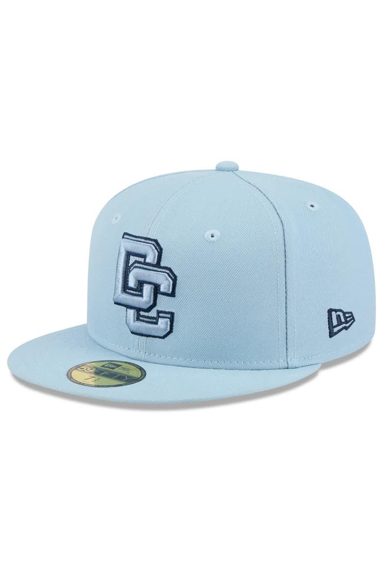 Men's New Era Light Blue Washington Nationals 2025 City Connect Fan Pack 59FIFTY Fitted Hat, Main, color, Light Blue