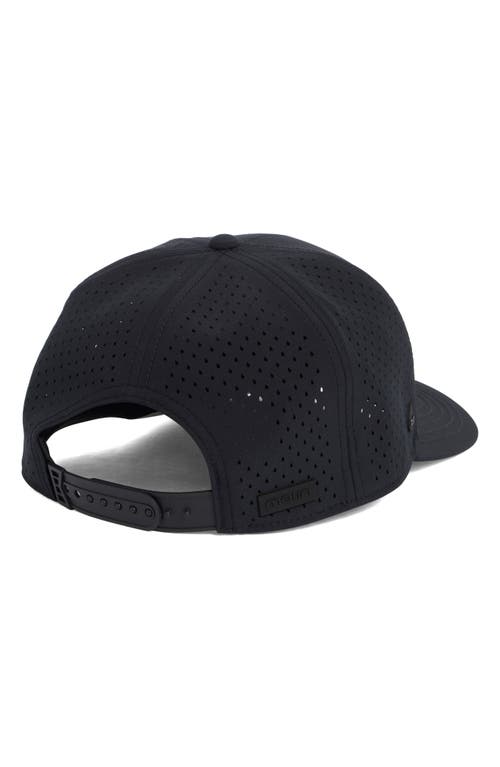 Melin Hydro Compass Snapback Cap In Black