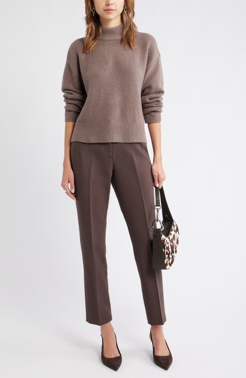 Open Edit Icon High Waist Ankle Cigarette Pants In Multi