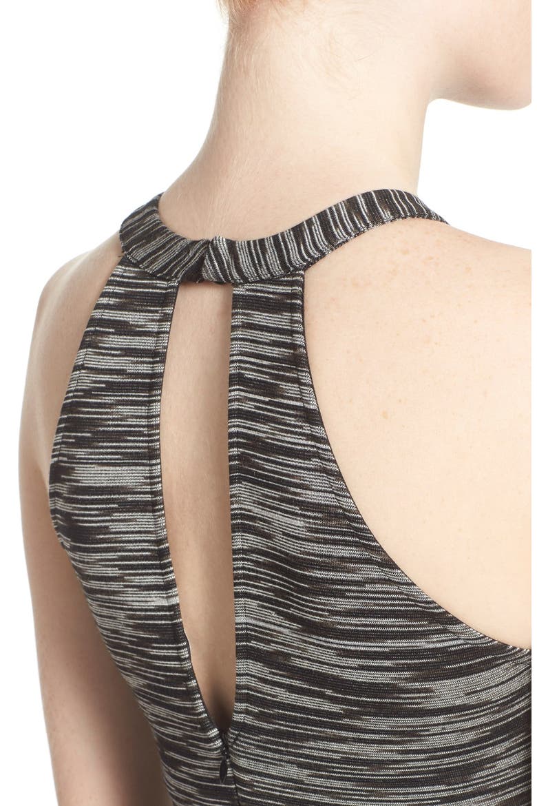 ASTR Space Dye Asymmetrical Body-Con Dress, Alternate, color, GREY SPACE DYE