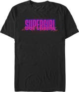 Supergirl Men's Supergirl Cute Neon Logo Graphic T-Shirt