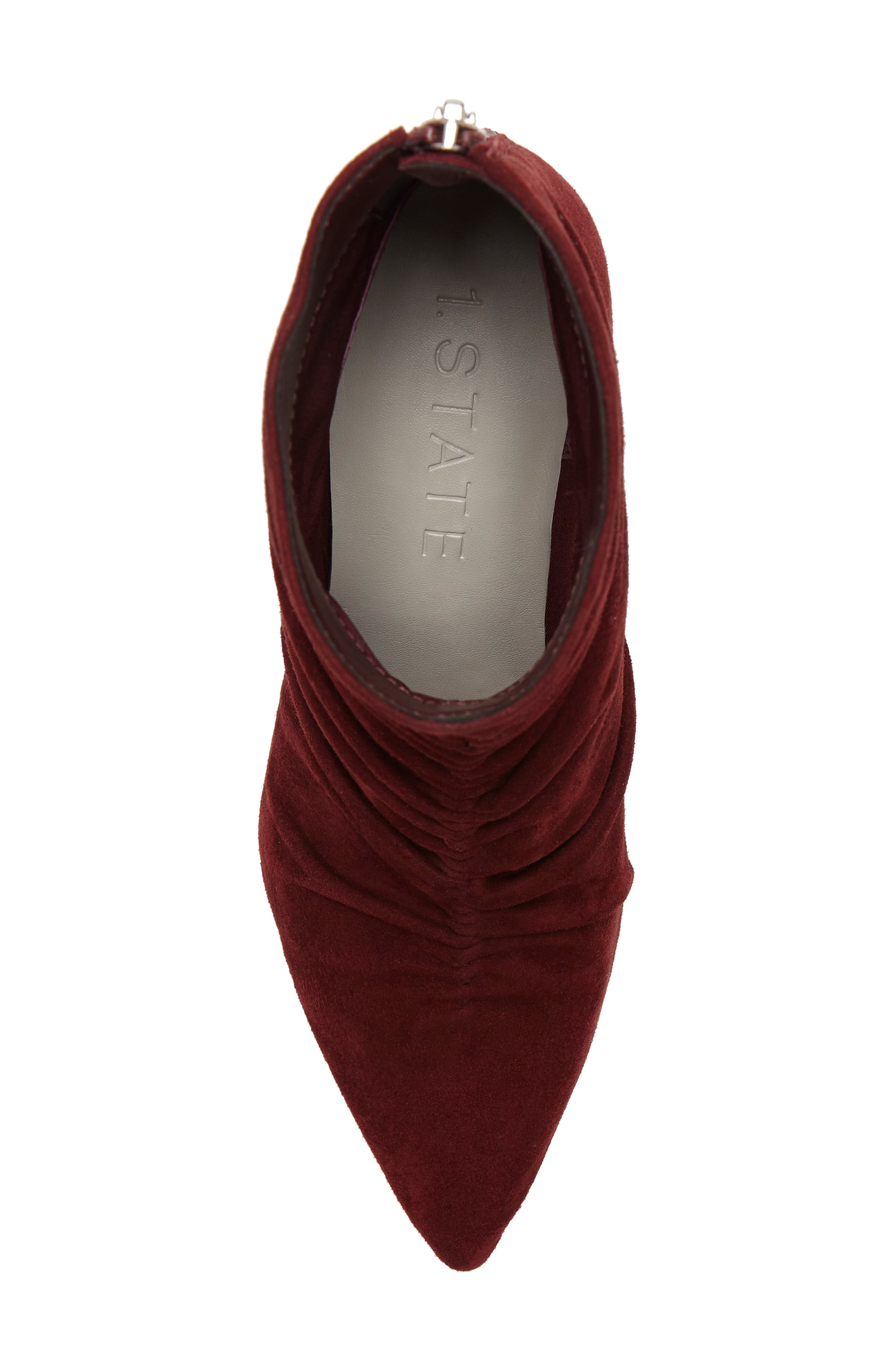 Saydie Bootie, Alternate, color, WINE SUEDE