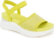 Reaction Kenneth Cole Hera Crystal Platform Sandal