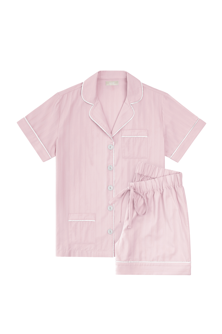 Premium Cotton Short Set, Alternate, color, Pink Peony