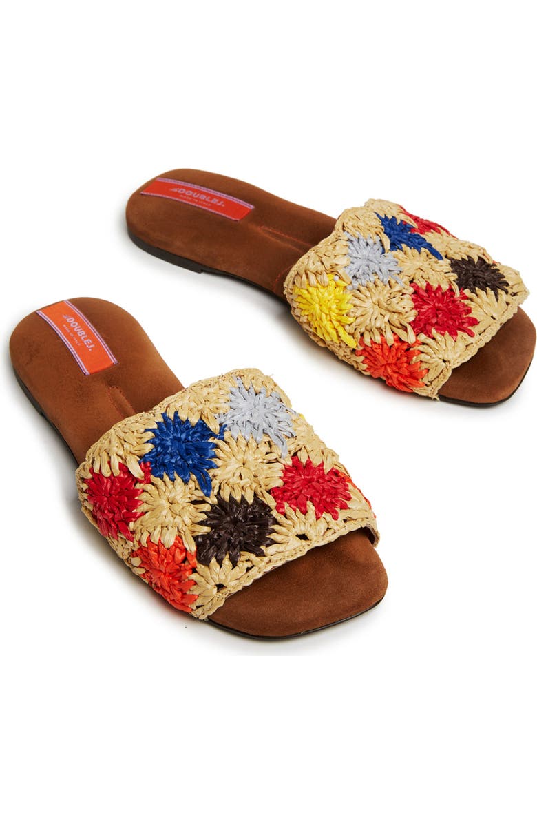 La DoubleJ Crochet Sandal Solid Grey, Alternate, color, Solid Grey
