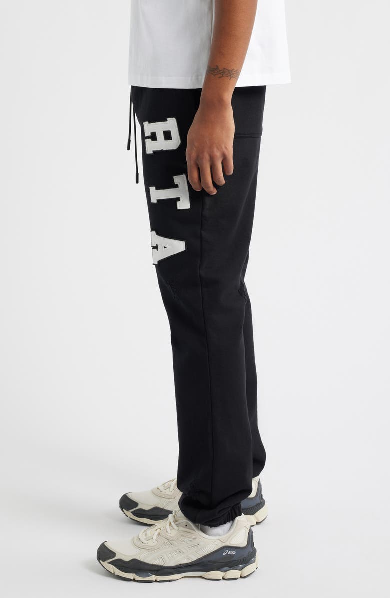 RtA Owen Cotton Drawstring Joggers, Alternate, color, Black Collegiate