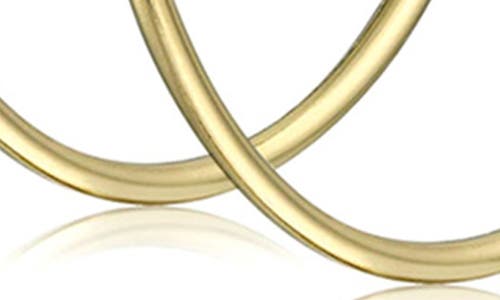 Bling Jewelry Set Of 2 Minimalist Hoop Earrings In Gold
