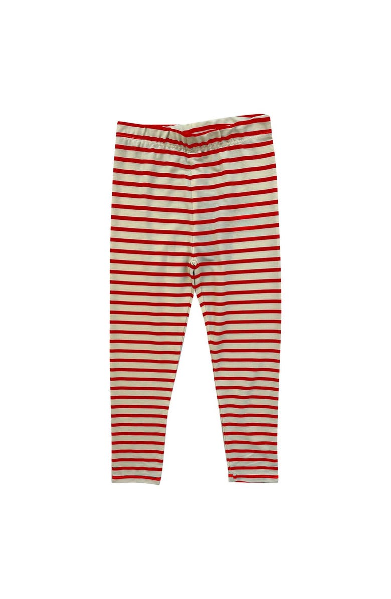 Wes & Willy Infant Wes & Willy  Ohio State Buckeyes Long Sleeve Top and Striped Tri-Blend Leggings Set, Alternate, color, 