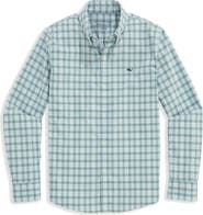 vineyard vines Kids' Lowcountry Plaid Performance Cotton Shirt