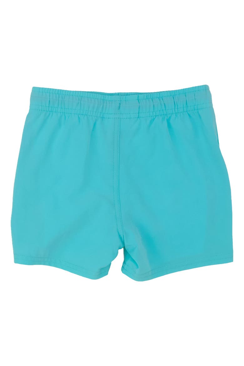 Color Changing Performance Hybrid Swim Trunks, Alternate, color, Bright Aqua Fish Squad