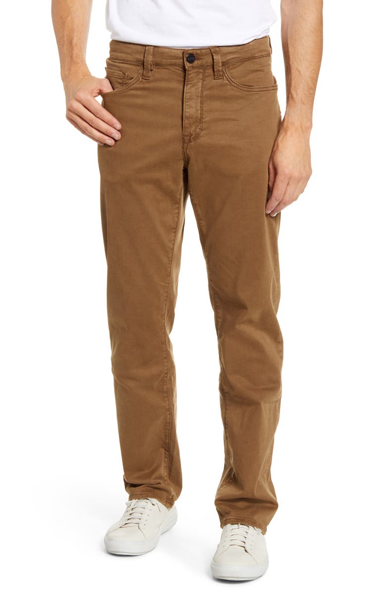 34 Heritage Charisma Relaxed Straight Leg Pants, Main, color, Tobacco Twill