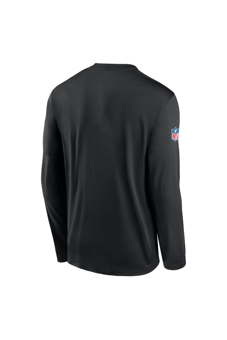 Men's Nike Black Detroit Lions Sideline Small Logo Legend Dri-FIT Long Sleeve T-Shirt, Alternate, color, Black
