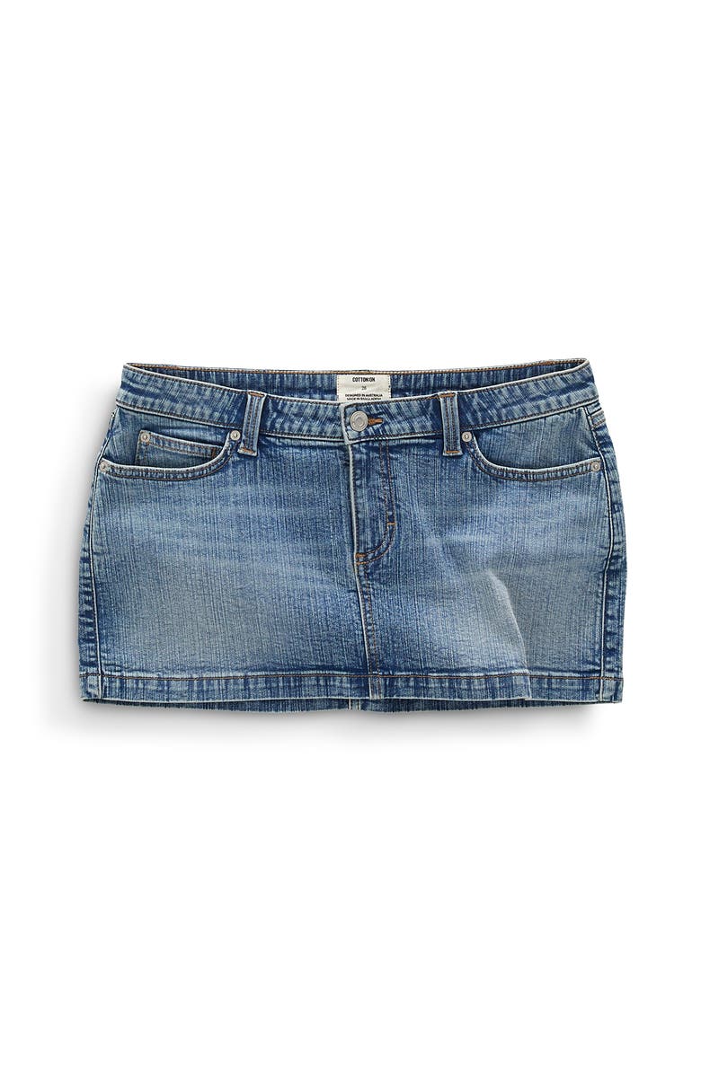Women's Micro Low Denim Skirt
