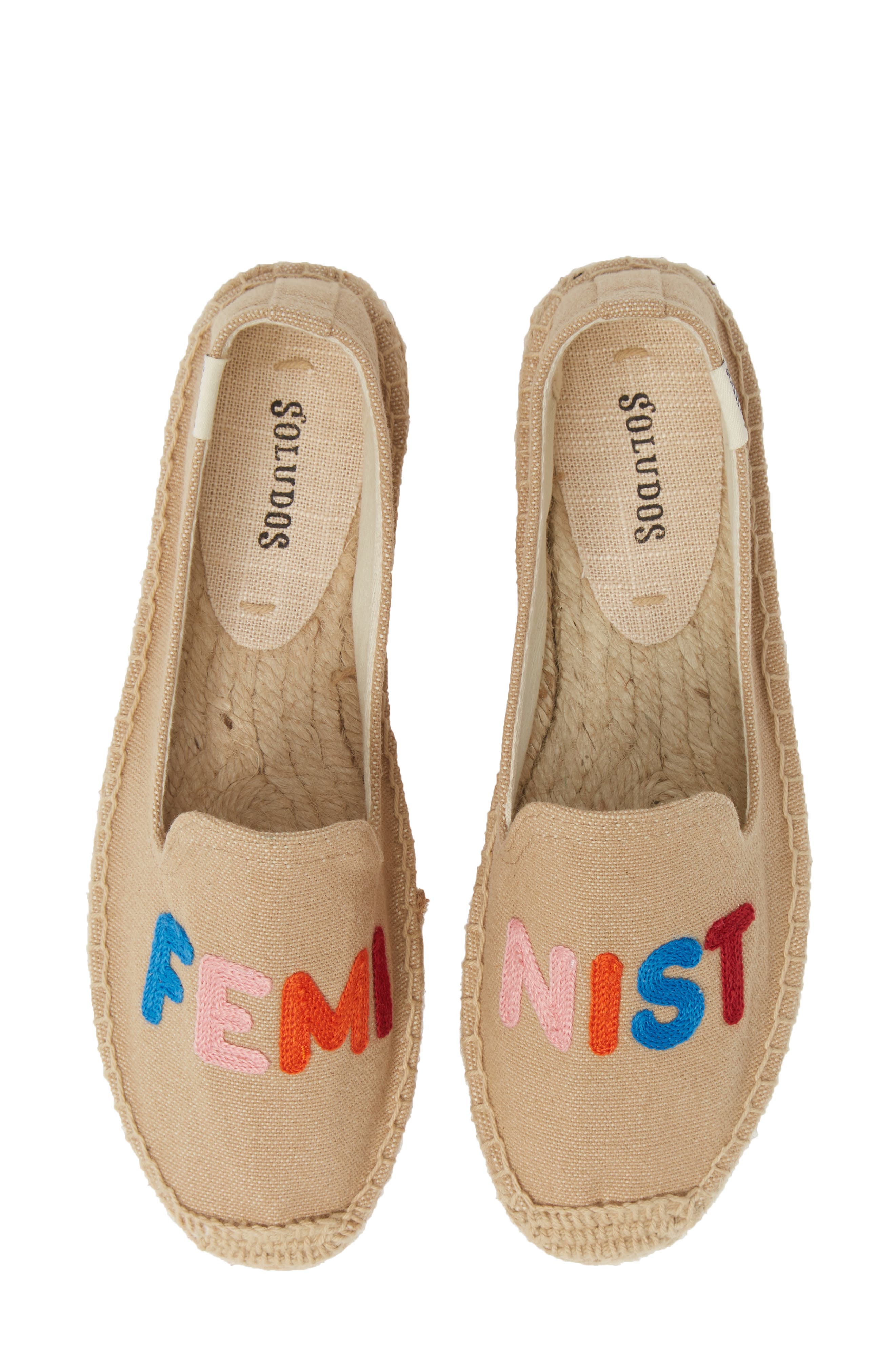 Soludos Feminist Espadrille Flat, Main, color, 