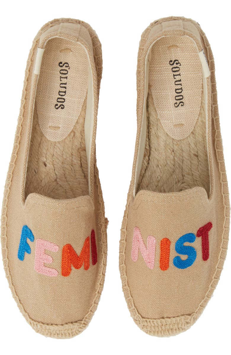 Soludos Feminist Espadrille Flat, Main, color,